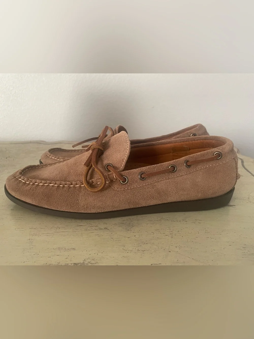J. CREW Lake shoes in snuff suede Size 9.5 M NWD $198 CJ707